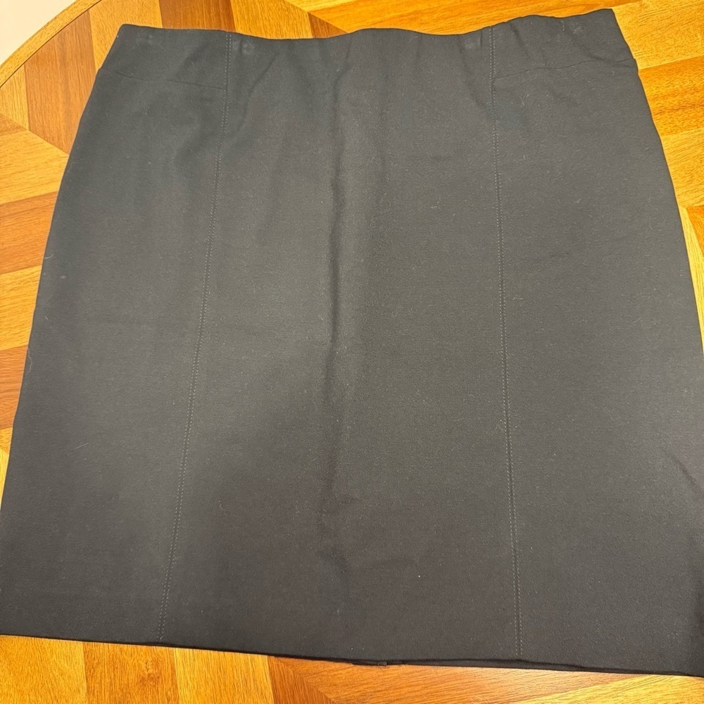 J. Jill Elegant Black Ponte Pencil Skirt